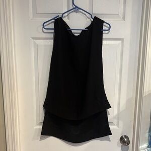 Banana Republic Black Textured Blouse